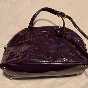 Coach bowling bag purse (purple)